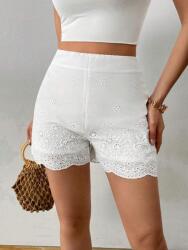 Shein Fehér Hímzett Rövidnadrág (L) (609905)