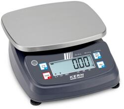KERN FPE 30K-2M (30kg/0, 01kg) digitális asztali mérleg ellenőrző mérés, darabszámlálás, adapter, hitelesíthető (FPE 30K-2M)