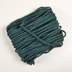 Takoy Csillogó kötött pamutzsinór lurexszel 7mm prémium petróleum