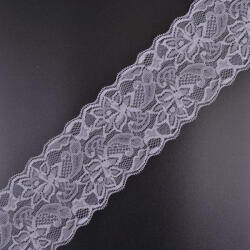 Takoy Elasztikus csipke 8 cm szürke