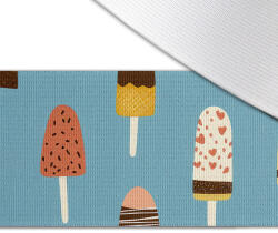 Takoy Nyomtatott dizájnos gumi 5cm jégkrémek metálkék