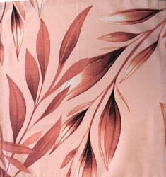  Textil szalvéta - 40x40cm / Rózsaszín levél mintás