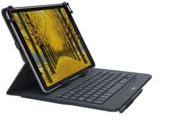 Logitech Universal Folio billentyűzetes tok 9-10 tabletekhez, Bluetooth, UK Angol, fekete (920-008341) (920-008341)