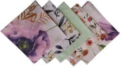  Textil Szalvéta csomag - 5db-os / Színes virágos válogatás