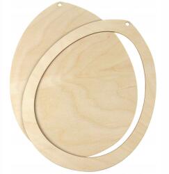 Loveart Scrapki fa tojás képkerettel 20cm LoveArt Dekoráció (Scrapki drewniane jajko z ramką 20cm)