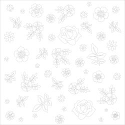 Takoy Hímezhető, előnyomott pamut panel UNI Renforcé - 3 minta