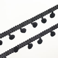 Takoy Paszomány bojttal 1cm fekete / 18, 5m