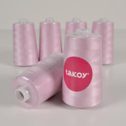 Takoy Overlock / coverlock poliészter cérna TKY 5000 pasztell lila színű
