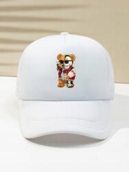 Shein Fehér Baseball Sapka Nyomott Mintával (609547)