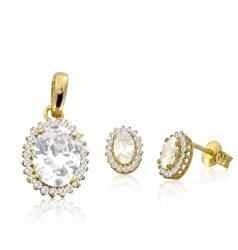 Angel gold Arany Ovális Szett Cirkóniákkal Pr. 333 (Angel Gold)