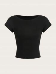 Shein KC94303 Shein Fekete Felső Nyitott Hátrésszel (1) L