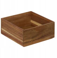 5five Simply Smart Szögletes Fa Rendszerező 15X15X7CM Akácfa Rekesszel (190260-JJA)