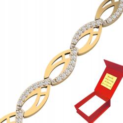 Deem Karkötő Fehér Cirkóniákkal Sárga Arany 585