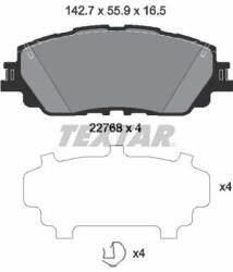 TEXTAR Sada brzdových platničiek kotúčovej brzdy TEXTAR 2276801 (2276801)