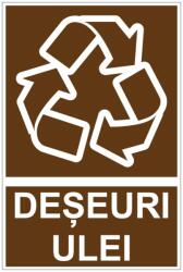  Sticker indicator Deseuri Ulei