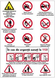  Sticker avertizare statie alimentare