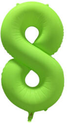 riethmüller Számos lufi 34" 86cm óriás neon Zöld szám, számjegy 8-as, (LUFI667092)