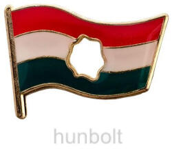  56-os lyukas zászló (20x15 mm) ezüst színű jelvény