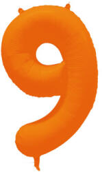 riethmüller Számos lufi 34" 86cm óriás neon narancssárga szám, számjegy 9-es, (LUFI266263)