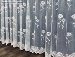 fuggonyoutlet Margaréta, fehér alapon narancs, 400x250 cm