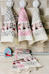 fuggonyoutlet Konyharuha, Nyomott mintás, 3db