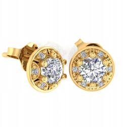 Angel gold Arany Karika Tüskék Cirkónia Csavarokkal 585 Kerekek (P2819A/5-K)