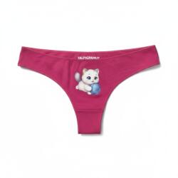 Talpigpamut Egyedi gyártású tanga, cica mintás, S-es