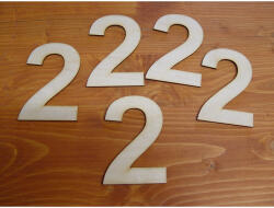  Natúr fa - Szám 10cm 5db/csomag - kosarbolt - 1 286 Ft