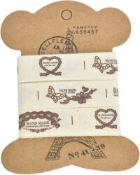  Textil szalag mintás 1, 5cm 3x90cm -KIFUTÓ