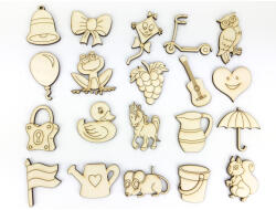  Natúr fa - Ovis jelek 5cm 20db/csomag - kosarbolt