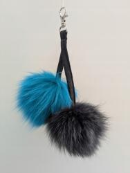  Kulcstartó medál dekoráció természetes róka szőrből - allegro - 3 020 Ft