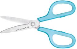 PLUS Corporation Fitcut Curve jobbkezes rozsdamentes acél olló 175 mm - világoskék (35052)