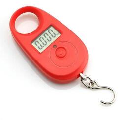 JADO Cântar de agățat până la 25 kg precizie 5g roșu