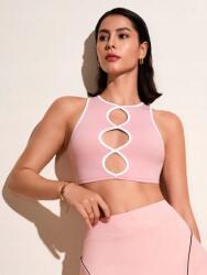 Shein Rózsaszín Top Cut Out (M) (610099)