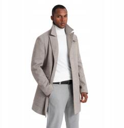 Ombre Egysoros férfi kabát zsebekkel, hamuszürke V1 OM-COWC-0108 S