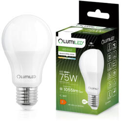 Lumileds E27 A60 LED izzó 10W = 75W 1055lm 4000K Semleges 260° LUMILED