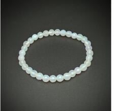 R. M. ékszer Achát fazettált fehér golyó karkötő 6mm (058740)