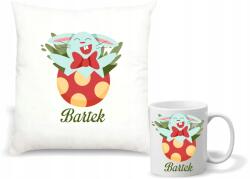 agmART Párna és bögre szett Ajándék Húsvéti nyuszi húsvéti tojás név