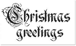  HD gumi pecsételő 7 x 11 cm - Christmas Greetings