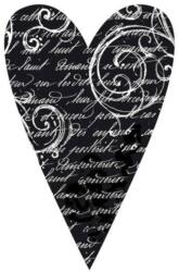  HD gumi pecsételő 7 x 11 cm - Heart