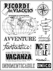  HD gumi pecsételő 14 x 18 cm - Utazási emlékek