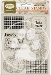  WTK226 - Akril pecsételő cm 14x18 - Whispering woods cup and pumpkin