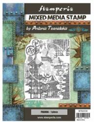  Mixed Media Stamp cm 15x20 Sir Vagabond Japánban pagoda