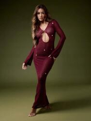 Missguided Bordó Áttetsző Ruha (L) (609603)