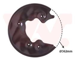 VAN WEZEL Ochranný plech proti rozstreku, Brzdový kotúč VAN WEZEL 0327373 (0327373)