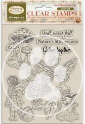  WTK225 - Akril pecsételő cm 14x18 - Whispering woods mushrooms and fairies