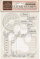  Akril pecsételő cm 14x18 - Spanish weekly planner