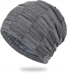  Férfi Hosszú Sapka Beanie Szürke Nem Szőtt Tartós (HCMGRAY)