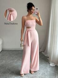 Shein Rózsaszín Elegáns Overál (s) (609836)