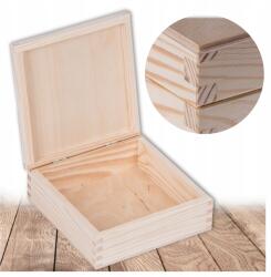 Bartu Ékszerdoboz Fa Ajándékdoboz Tároló 16x16cm Decoupage (PD02)